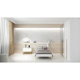 Lullaby Murti 90X190 Gold Ayak Detaylı Tek Kişilik Yatak Karyola - Beyaz - 90 x 190 cm