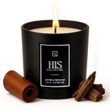 Lulu Candles | Deri ve Tibet Oud - Koleksiyonu | Lüks Kokulu Soya Kavanozu Mum | ABD'de El Dökülmüş | Çok Kokulu ve Uzun Ömürlü - 9 oz.