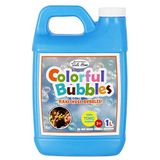 Lulu Home Konsantre Kabarcık Çözeltisi, 1 L/33 oz Kabarcık Makineleri, Dev Değnekler ve Üfleyiciler için Dolum - Çocukların Cadılar Bayramı Partileri için 2,5 Galon'a Kadar
