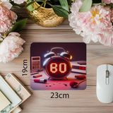 Luluyen 0800 Gösteren Retro Dijital Saat Mouse Pad - 19X23 cm 2 mm Dikdörtgen Ithal Baskılı Mouse Pad - Özel Baskı - Renkli
