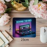 Luluyen 80’ler Ruhlu Müzik Mouse Pad – Parlak Tasarım - 19X23 cm 2 mm Dikdörtgen Ithal Baskılı Mouse Pad - Özel Baskı - Renkli