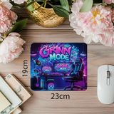 Luluyen Çalışma Modu Açık Yazılı Rgb Mouse Pad - 19X23 cm 2 mm Dikdörtgen Ithal Baskılı Mouse Pad - Özel Baskı - Renkli