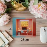 Luluyen Canlı Renklerle Tasarlanmış Ofis Mousepad – Günü Yaşa - 19X23 cm 2 mm Dikdörtgen Ithal Baskılı Mouse Pad - Özel Baskı - Renkli