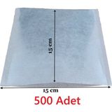 Luluyen Çay Demleme Filtresi Boş Demlik Poşeti Büyük Endüstriyel Boy Kazan Galoşu Bonesi 15X15 cm 500 Adet Ev Otel Cafe Horeca