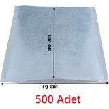 Luluyen Çay Demleme Filtresi Boş Demlik Poşeti Büyük Endüstriyel Boy Kazan Galoşu Bonesi 19X20 cm 500 Adet Ev Otel Cafe Horeca