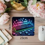 Luluyen Ctrl The Game Yazılı Rgb Klavye Mousepad - 19X23 cm 2 mm Dikdörtgen Ithal Baskılı Mouse Pad - Özel Baskı - Renkli