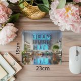 Luluyen Dream Big Work Hard Yazılı Parlak Mousepad - 19X23 cm 2 mm Dikdörtgen Ithal Baskılı Mouse Pad - Özel Baskı - Renkli