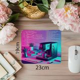 Luluyen Espresso Makinesiyle Zenginleştirilmiş Kod Mouse Pad - 19X23 cm 2 mm Dikdörtgen Ithal Baskılı Mouse Pad - Özel Baskı - Renkli