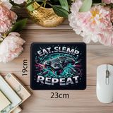 Luluyen Esprili ve Işıklı Mouse Pad – Gamer Life - 19X23 cm 2 mm Dikdörtgen Ithal Baskılı Mouse Pad - Özel Baskı - Renkli
