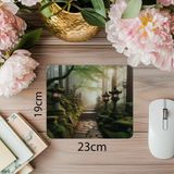 Luluyen Fener Işıklı Meditasyon Tapınağı Mouse Pad - 19X23 cm 2 mm Dikdörtgen Ithal Baskılı Mouse Pad - Özel Baskı - Renkli