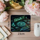Luluyen Gamer Zihniyeti Temalı Parlak Mouse Pad - 19X23 cm 2 mm Dikdörtgen Ithal Baskılı Mouse Pad - Özel Baskı - Renkli