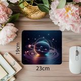 Luluyen Geometrik Solar Sistem Tasarımlı Mouse Pad - 19X23 cm 2 mm Dikdörtgen Ithal Baskılı Mouse Pad - Özel Baskı - Renkli