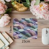 Luluyen Geometrik Yaylarla Oluşturulmuş Minimal Mouse Pad - 19X23 cm 2 mm Dikdörtgen Ithal Baskılı Mouse Pad - Özel Baskı - Renkli
