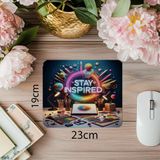 Luluyen Ilham Veren Parlak Mouse Pad – Yaratıcılığa Özel - 19X23 cm 2 mm Dikdörtgen Ithal Baskılı Mouse Pad - Özel Baskı - Renkli