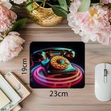 Luluyen Kablolu Eski Telefon Mouse Pad – Parlak Görünüm - 19X23 cm 2 mm Dikdörtgen Ithal Baskılı Mouse Pad - Özel Baskı - Renkli