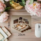 Luluyen Kod Panel Çemberinde Kahve Kupası Mousepad - 19X23 cm 2 mm Dikdörtgen Ithal Baskılı Mouse Pad - Özel Baskı - Renkli