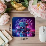 Luluyen Krom Parlak Walkman Temalı Mousepad - 19X23 cm 2 mm Dikdörtgen Ithal Baskılı Mouse Pad - Özel Baskı - Renkli