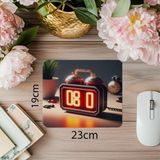 Luluyen LED Sayılı Alarm Saati Mousepad – Kırmızı Işık - 19X23 cm 2 mm Dikdörtgen Ithal Baskılı Mouse Pad