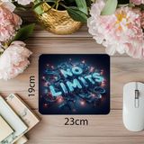 Luluyen Limitleri Aş Temalı Parlak Neon Mouse Pad - 19X23 cm 2 mm Dikdörtgen Ithal Baskılı Mouse Pad - Özel Baskı - Renkli