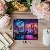 Luluyen Neon Işıklı Motivasyon Mousepad – The Time Is Now - 19X23 cm 2 mm Dikdörtgen Ithal Baskılı Mouse Pad - Özel Baskı - Renkli