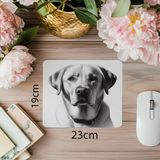 Luluyen Parlak Gözlü Kalemle Köpek Çizimi Mousepad - 19X23 cm 2 mm Dikdörtgen Ithal Baskılı Mouse Pad - Özel Baskı - Renkli