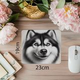Luluyen Parlak Gözlü Kurt Köpeği Mouse Pad - 19X23 cm 2 mm Dikdörtgen Ithal Baskılı Mouse Pad - Özel Baskı - Renkli
