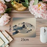 Luluyen Sade Meditasyon Taşları Tasarımı Mouse Pad - 19X23 cm 2 mm Dikdörtgen Ithal Baskılı Mouse Pad - Özel Baskı - Renkli