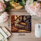 Luluyen Sıcak Işıklı Nostaljik Teyp Mouse Pad - 19X23 cm 2 mm Dikdörtgen Ithal Baskılı Mouse Pad - Özel Baskı - Renkli