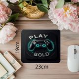 Luluyen Siyah Zeminli Parlak Mousepad – Oyun Tarzı - 19X23 cm 2 mm Dikdörtgen Ithal Baskılı Mouse Pad