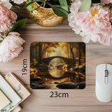 Luluyen Taş Köprülü Orman Manzaralı Mousepad - 19X23 cm 2 mm Dikdörtgen Ithal Baskılı Mouse Pad - Özel Baskı - Renkli