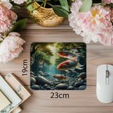 Luluyen Taşlarla Dolmuş Göl Üzeri Balık Mouse Pad - 19X23 cm 2 mm Dikdörtgen Ithal Baskılı Mouse Pad - Özel Baskı - Renkli