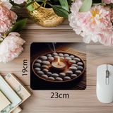 Luluyen Tütsü Dumanı ve Taş Çemberli Mousepad - 19X23 cm 2 mm Dikdörtgen Ithal Baskılı Mouse Pad - Özel Baskı - Renkli