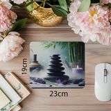 Luluyen Üst Üste Dizilmiş Zen Taşları Mousepad - 19X23 cm 2 mm Dikdörtgen Ithal Baskılı Mouse Pad - Özel Baskı - Renkli