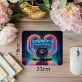Luluyen Zamanına Sahip Çık Sloganlı Parlak Tasarım - 19X23 cm 2 mm Dikdörtgen Ithal Baskılı Mouse Pad - Özel Baskı - Renkli