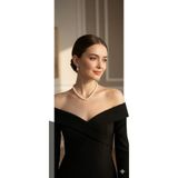 Luma Decor Şık İnci kolye ve küpe seti