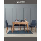 Luma Home Gordes Midi Atlantik-Lacivert Yemek Masası Takımı