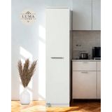 Luma Home Norva Tek Kapılı Tekerlekli Kiler Dolabı - Beyaz