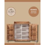 Luma Home Rennes Kısa Tekerlekli Kiler Dolabı - Atlantik Çam