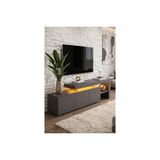Luma Led Işıklı Tv Ünitesi, Antrasit, 160 Cm