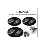 LUMAKS Oval geçmeli gözlük burun pedi gözlük burunluk oval geçmeli 13 mm ( 3 çift ) 6 adet