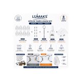 LUMAKS Profesyonel Gözlük Onarım Seti | Silikon Burunluk + Vida + Tornavida + Temizleme Spreyi