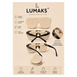 LUMAKS Silikon Gözlük Kabı - Darbeye Dayanıklı Esnek Gözlük Kılıfı | Su Geçirmez Koruyucu Gözlük Kutusu | Hafif Taşınabilir Gözlük Saklama Kabı Bej