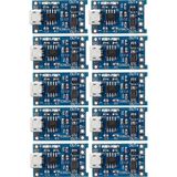 Lumaworld 10 Adet Tp4056 Micro Usb Şarj Modülü 18650 Bms 5v 1a Pil Şarj Kartı