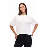 Lumberjack 102028719 Ekru Kısa Kol Kadın T-Shirt