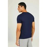 Lumberjack A101497403 M-CT106 Bsc V Nk T-Sh 4fx Erkek T-Shirt Lacivert