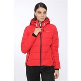 Lumberjack Apreski Coat Kadın Kısa Mont Kaban Kırmızı v4