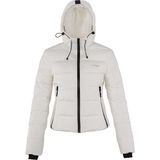 Lumberjack AS00499100 100559599 Apreskı Coat Kadın Kaban Beyaz - XL
