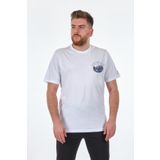 Lumberjack Bisiklet Yaka Baskılı Beyaz Erkek T-Shirt 2S11OTBL3FX