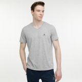 Lumberjack Bsc V Nk Tişört 4Fx Gri Erkek Kısa Kol T-Shirt M-Ct106