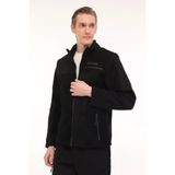 Lumberjack Chad 7Sn163 4Pr Siyah Fermuarlı Casual Polar Mont Spor Ceket